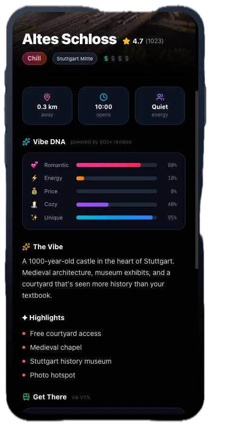 TinderGastro Spot Detail